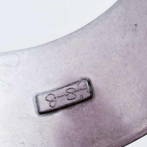 JESSICA SIMPSON Lattice Bangle Bracelet Silver - Picture 5 of 5